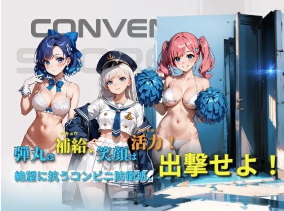 私のコンビニが美少女の避難所になったとは？R ゲーム画面1