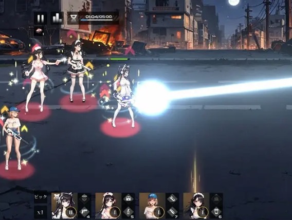 私のコンビニが美少女の避難所になったとは？R バトル画面