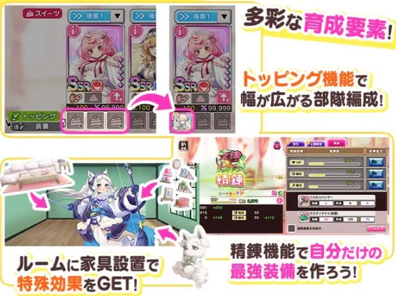 シュガーコンフリクト 育成要素